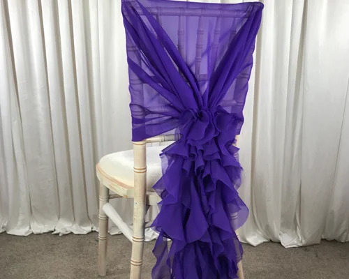 Chiffon Hoods with Ruffles