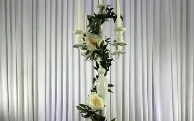 White candelabra