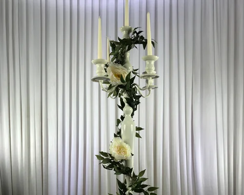 White candelabra